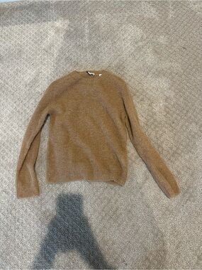 Vince Camel Crewneck Sweater in Heathered Tan